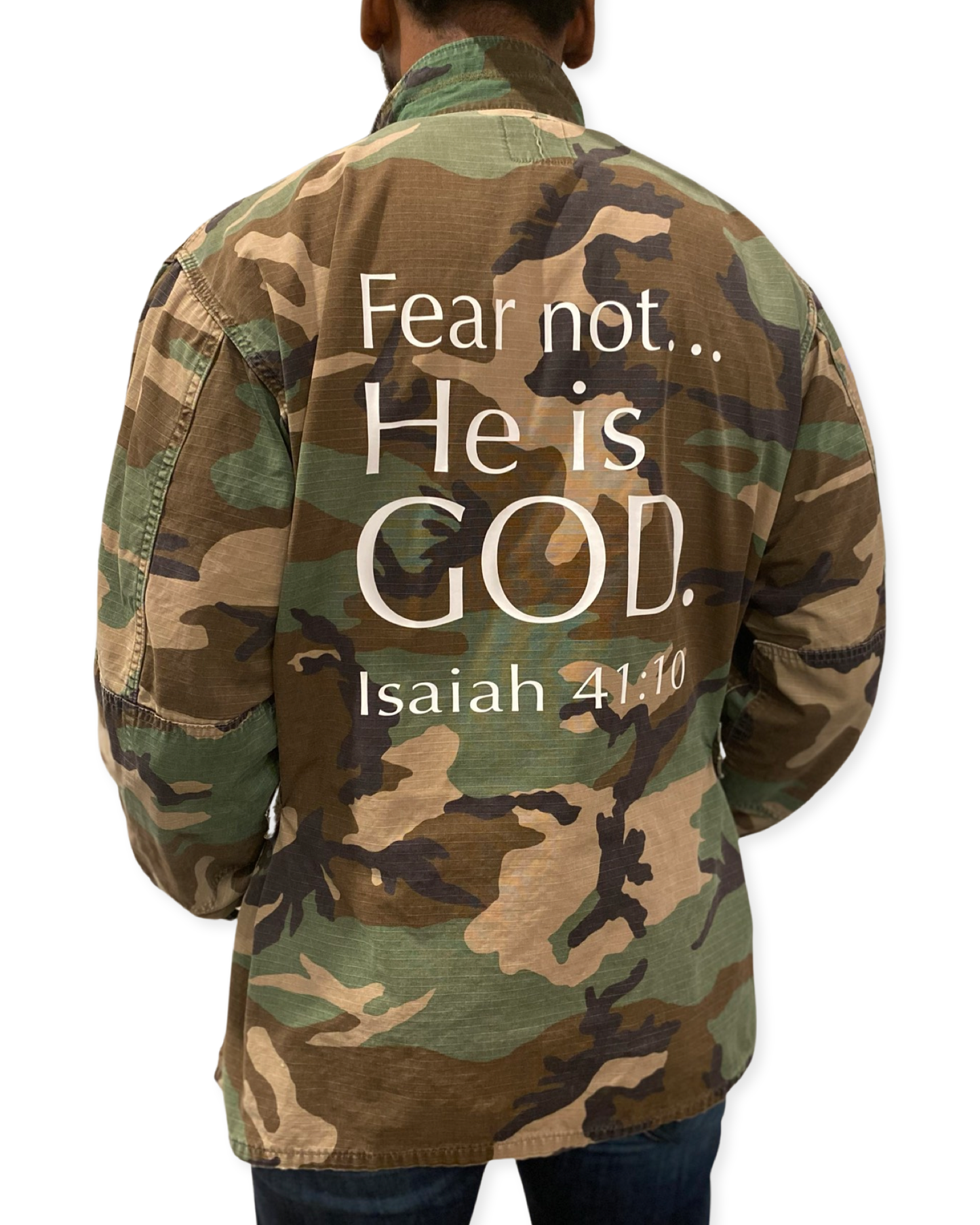 He is God Camo Jacket