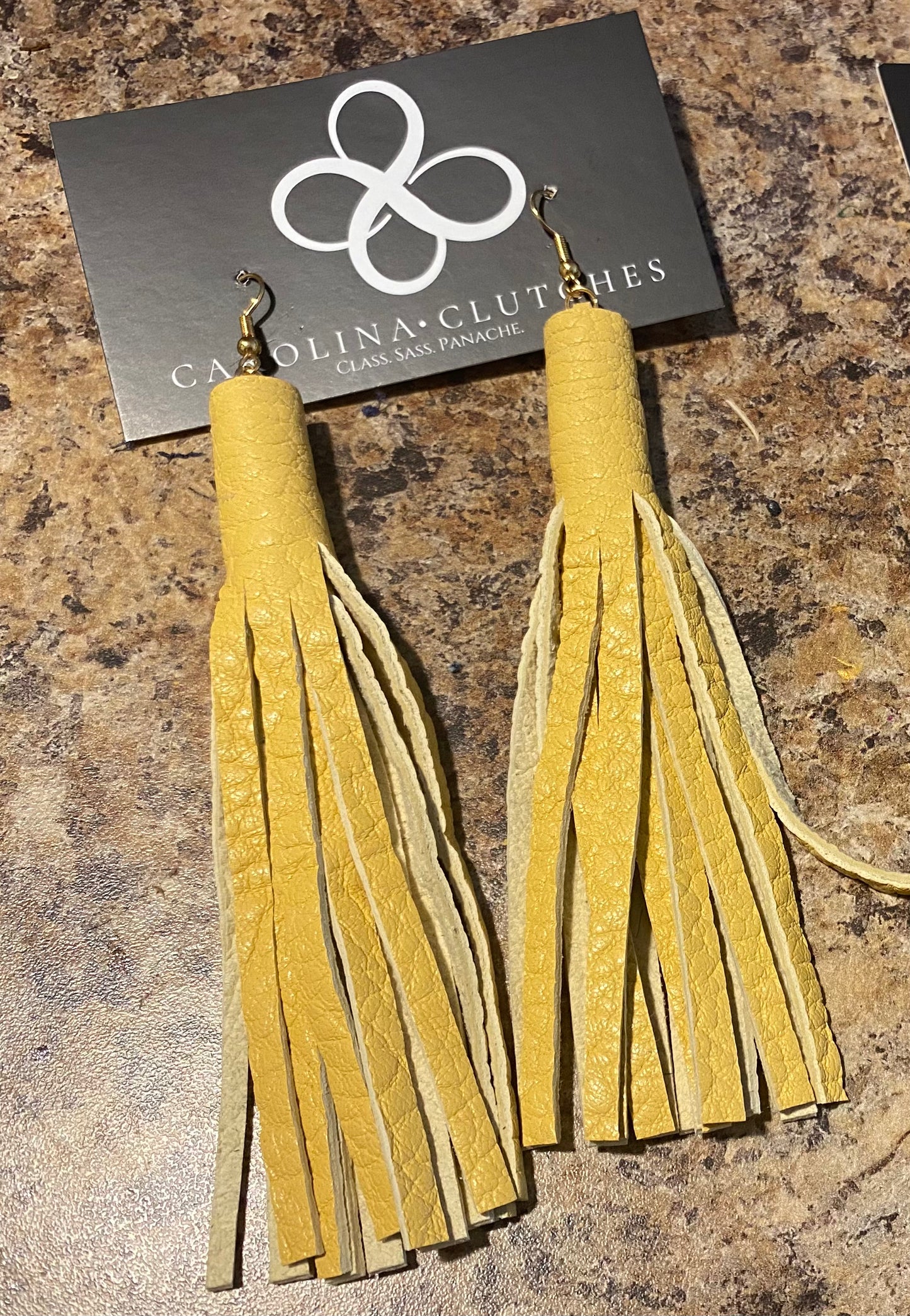 Leather Tassel Earrings