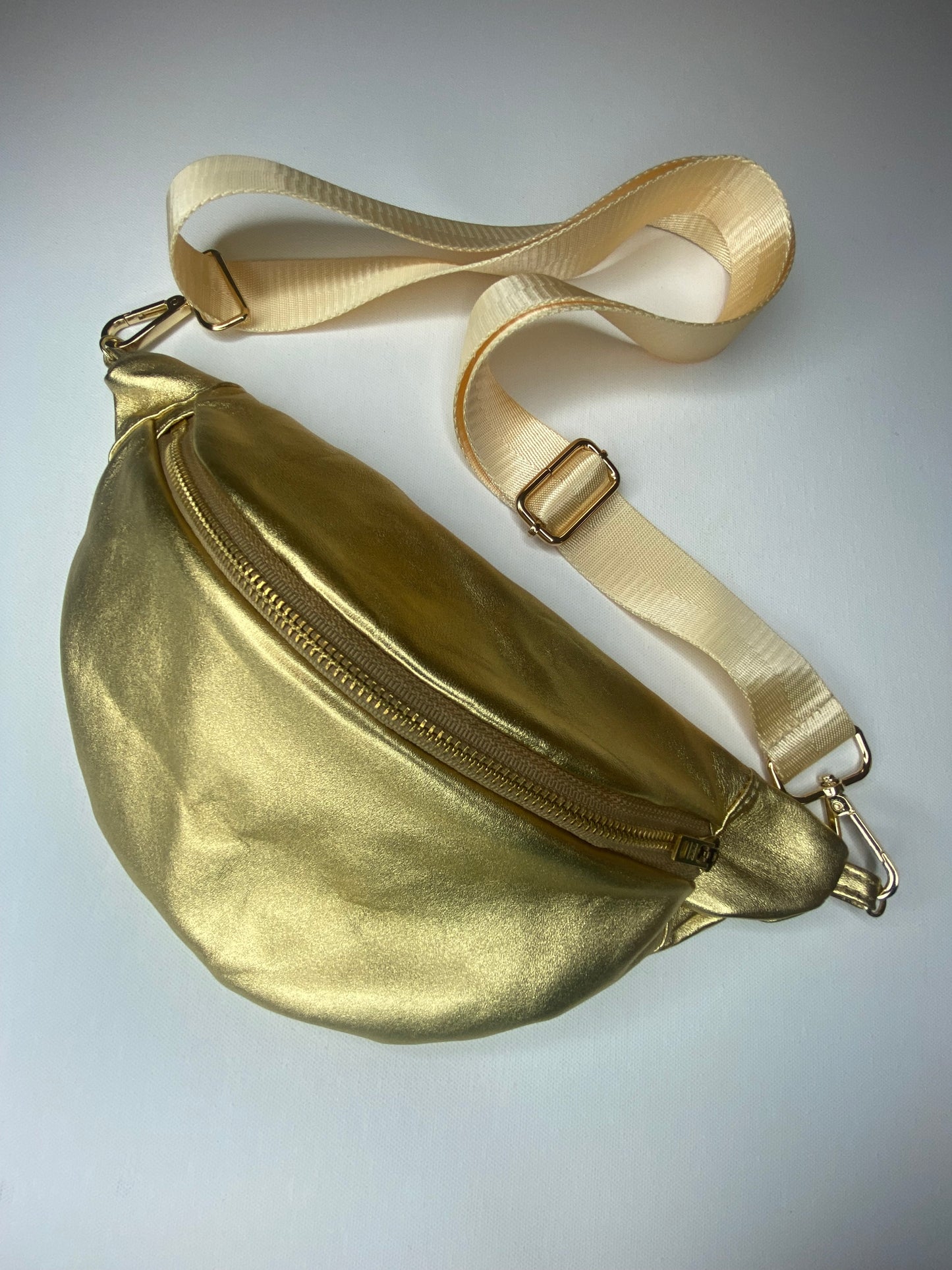 Metallic Gold Metallic Convertible Bumbag