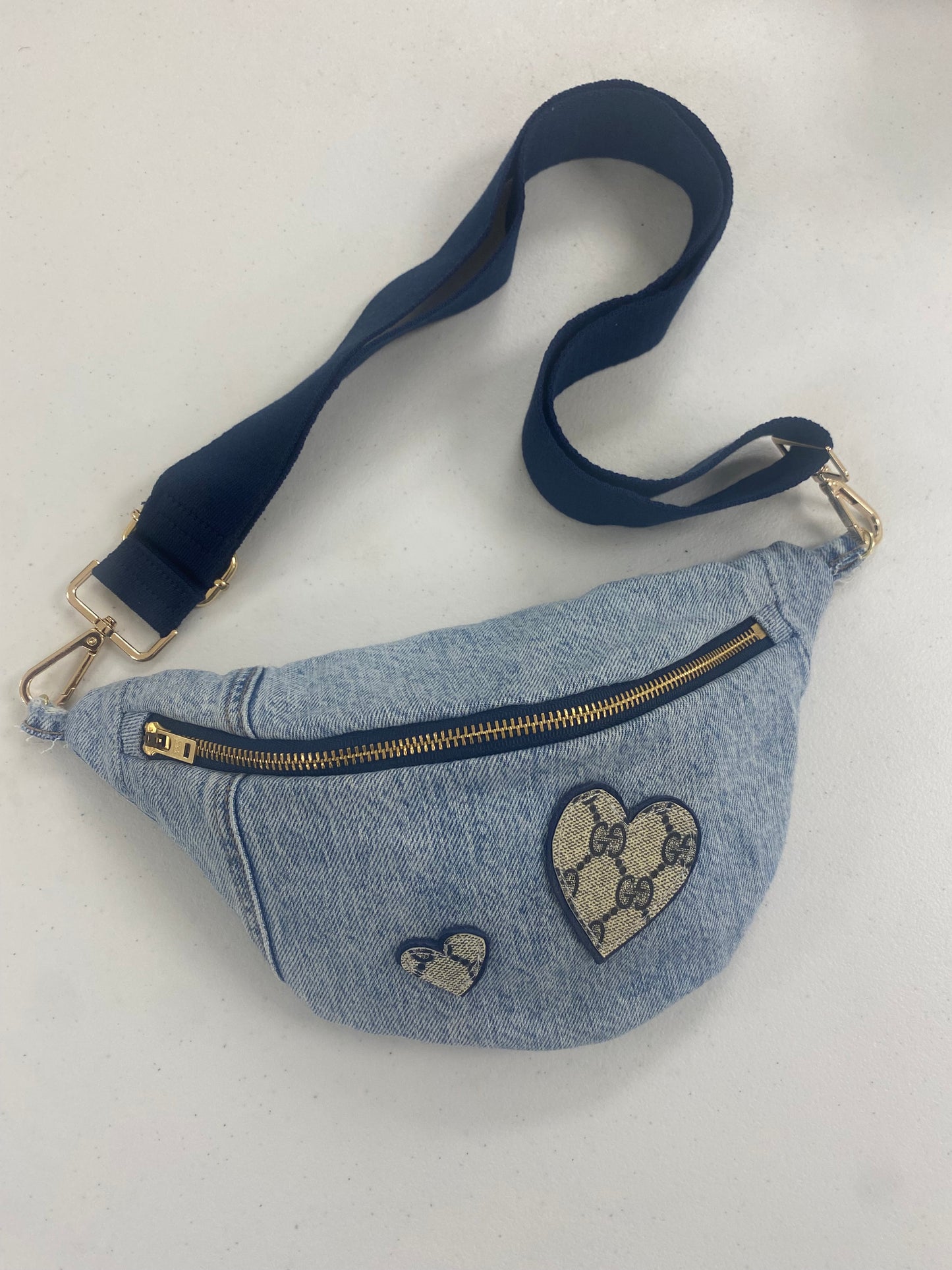 ReDesigner Patched Retro Denim Bumbag